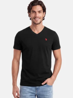 U.S. Polo Assn. Herren T-Shirt - USRiider in schwarz