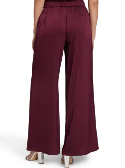 V by Vera Mont Damen Satinhose in aubergine