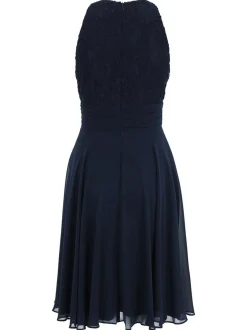Vera Mont Damen Abendkleid in lind blau