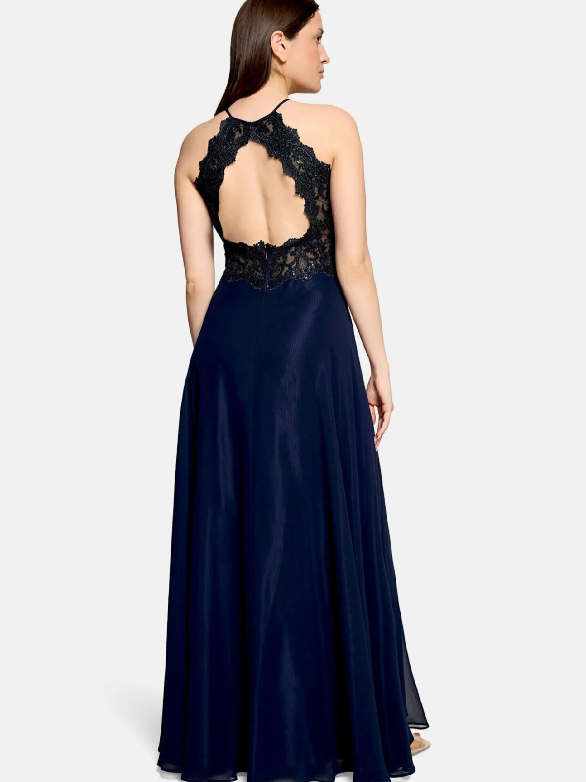 Vera Mont Damen Abendkleid in marine blau