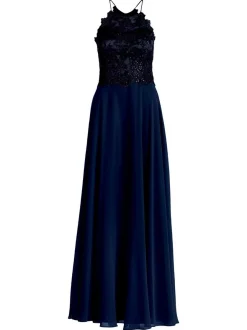 Vera Mont Damen Abendkleid in marine blau