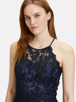 Vera Mont Damen Abendkleid in marine blau