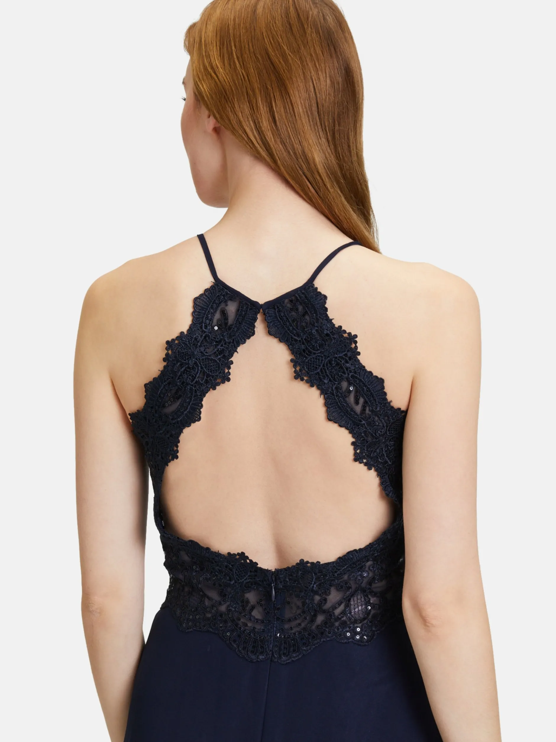 Vera Mont Damen Abendkleid in marine blau