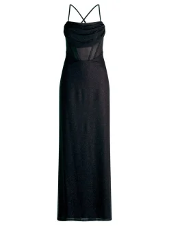 Vera Mont Damen Abendkleid in marine mehrfarbig