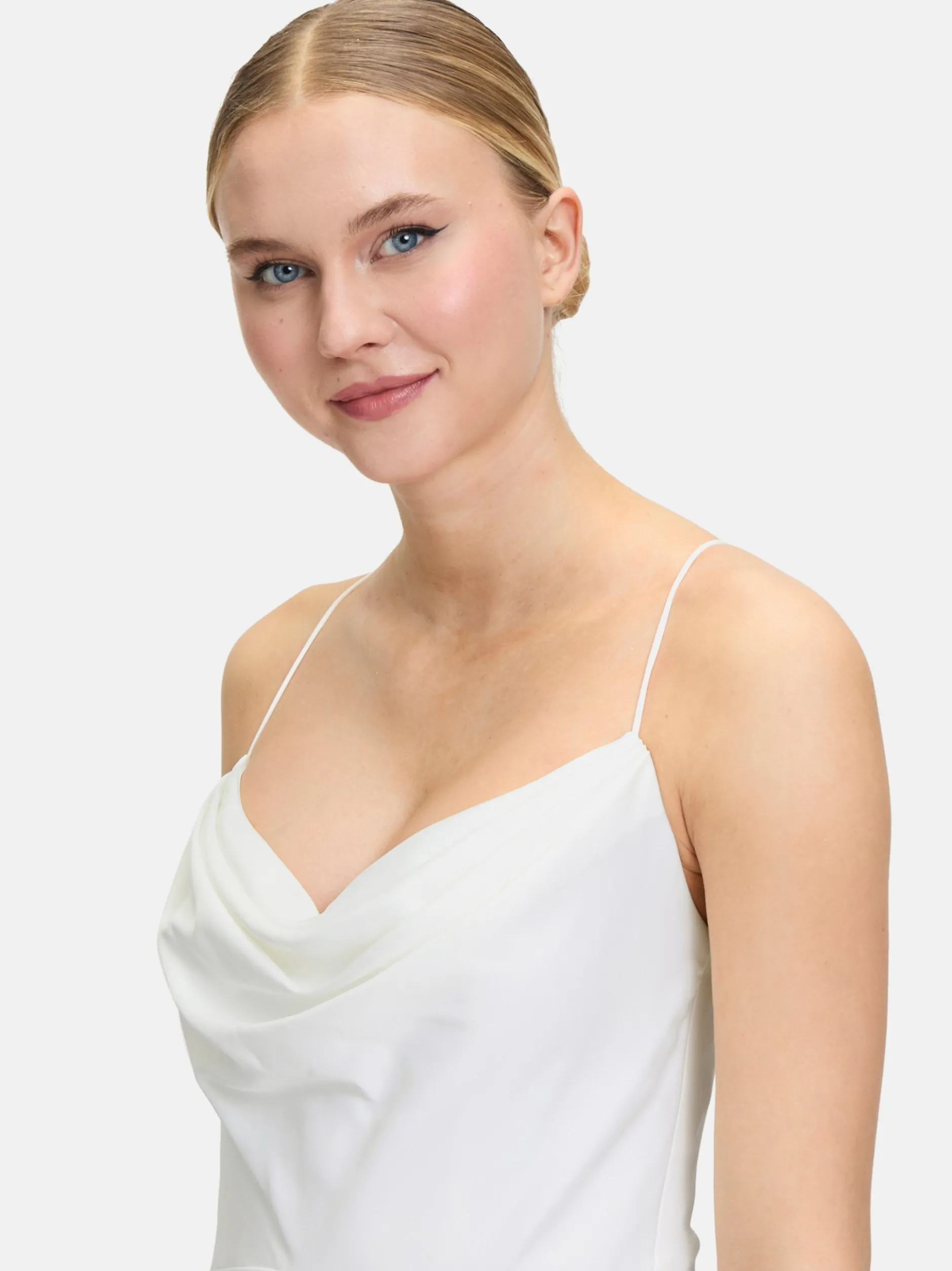 Vera Mont Damen Abendkleid in weiß