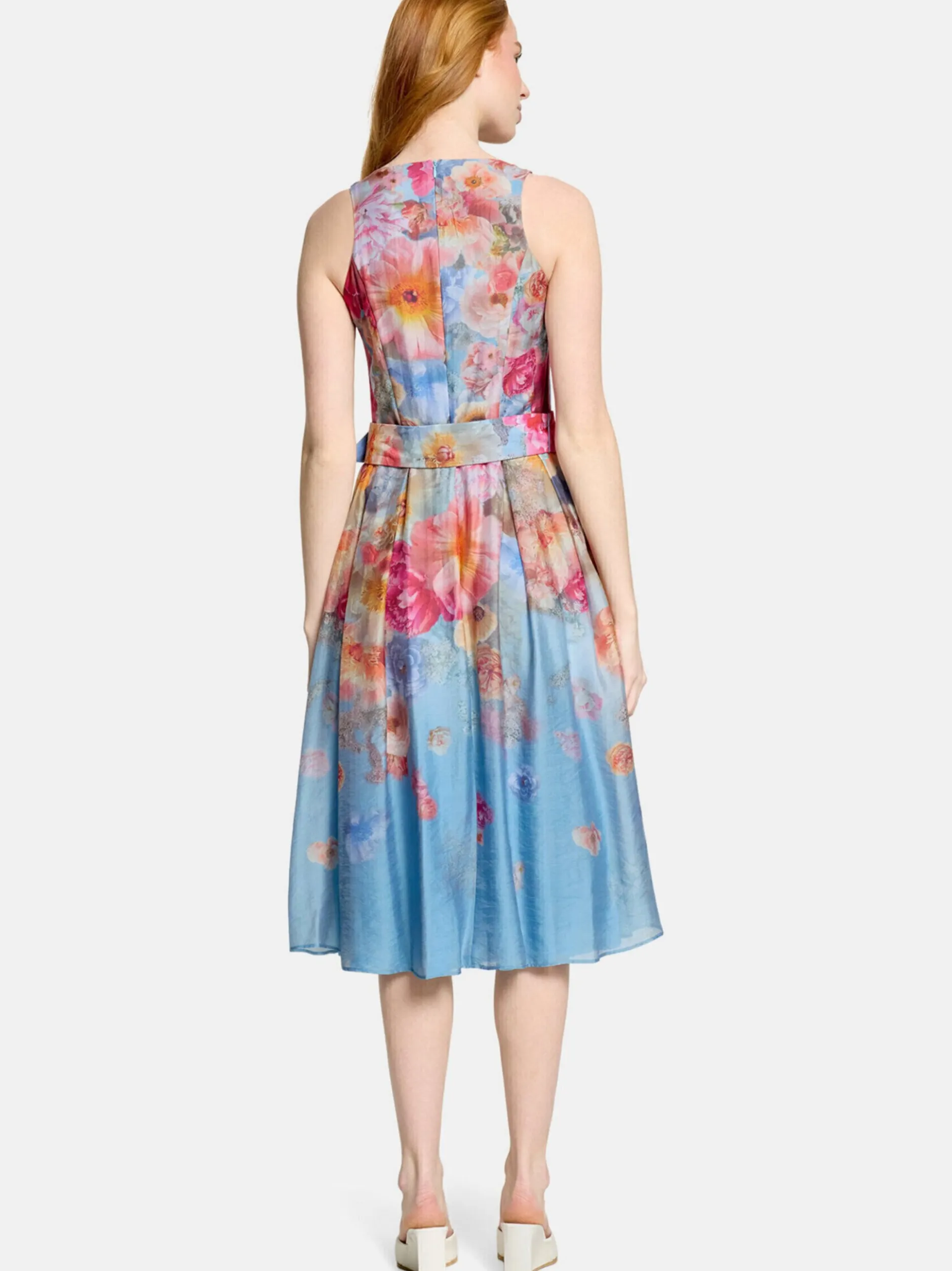 Vera Mont Damen Cocktailkleid in blau mehrfarbig