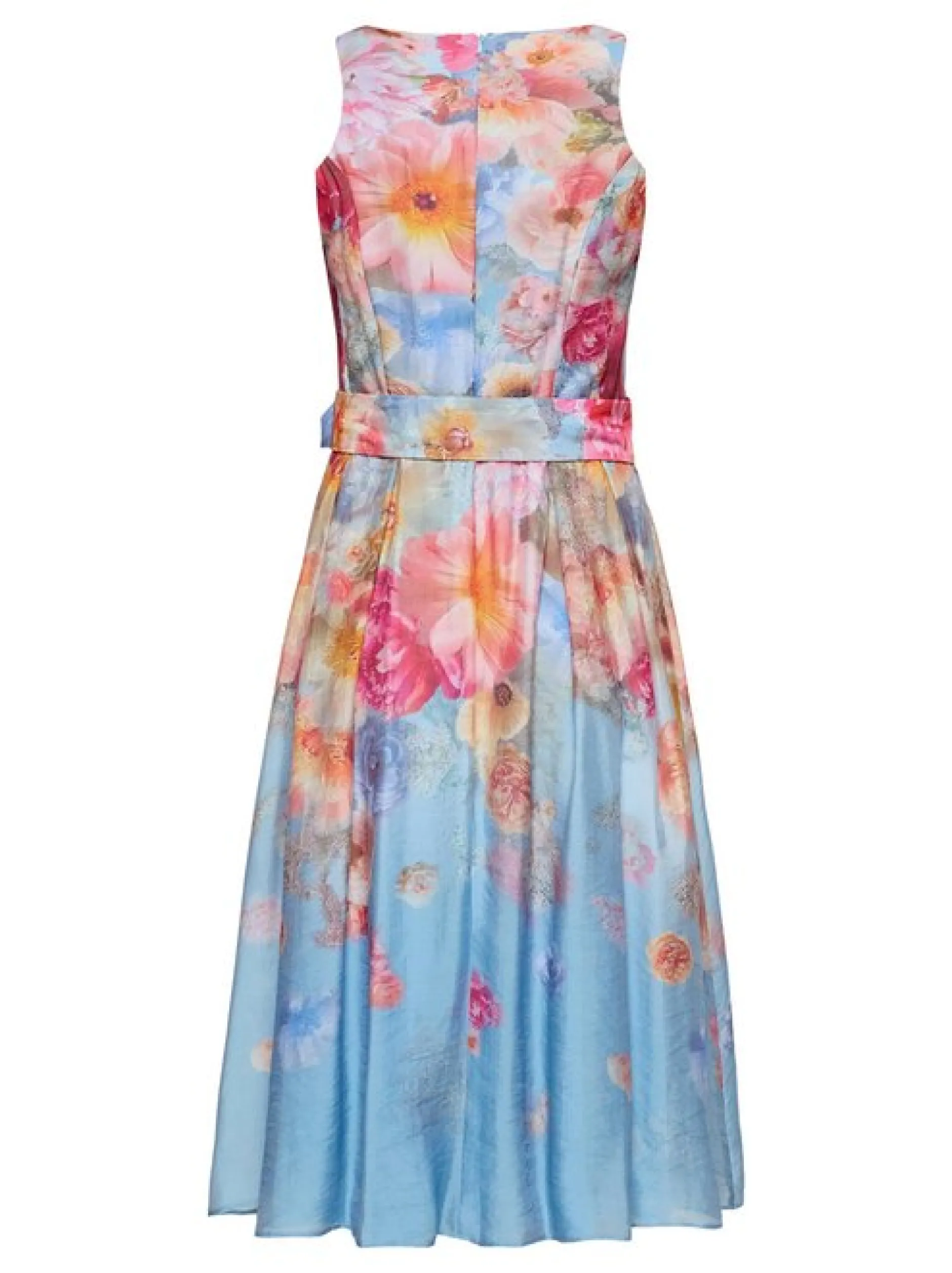 Vera Mont Damen Cocktailkleid in blau mehrfarbig