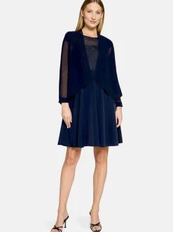 Vera Mont Damen Cocktailkleid in marine blau