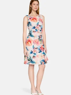 Vera Mont Damen Cocktailkleid in rosa mehrfarbig