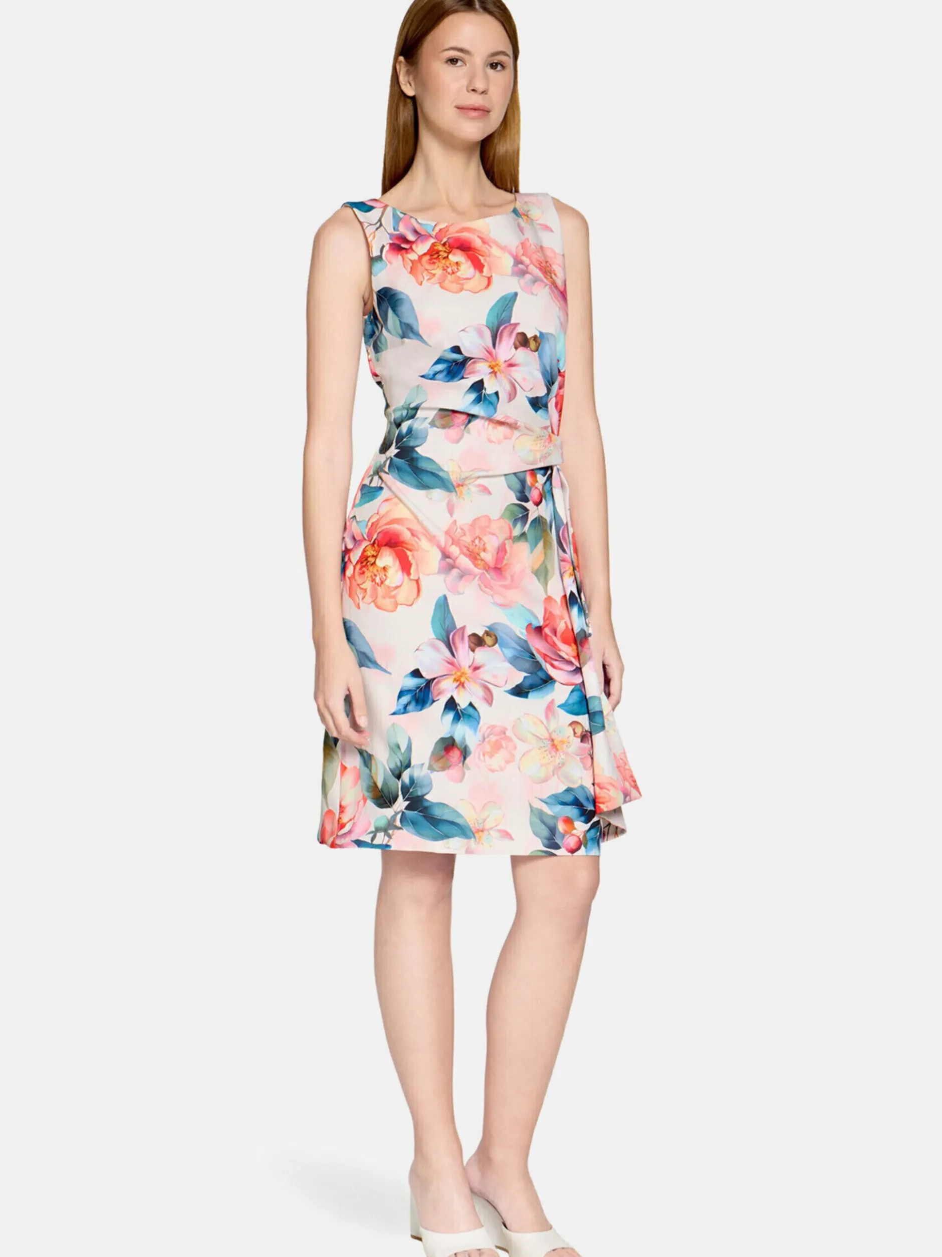 Vera Mont Damen Cocktailkleid in rosa mehrfarbig
