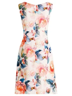 Vera Mont Damen Cocktailkleid in rosa mehrfarbig