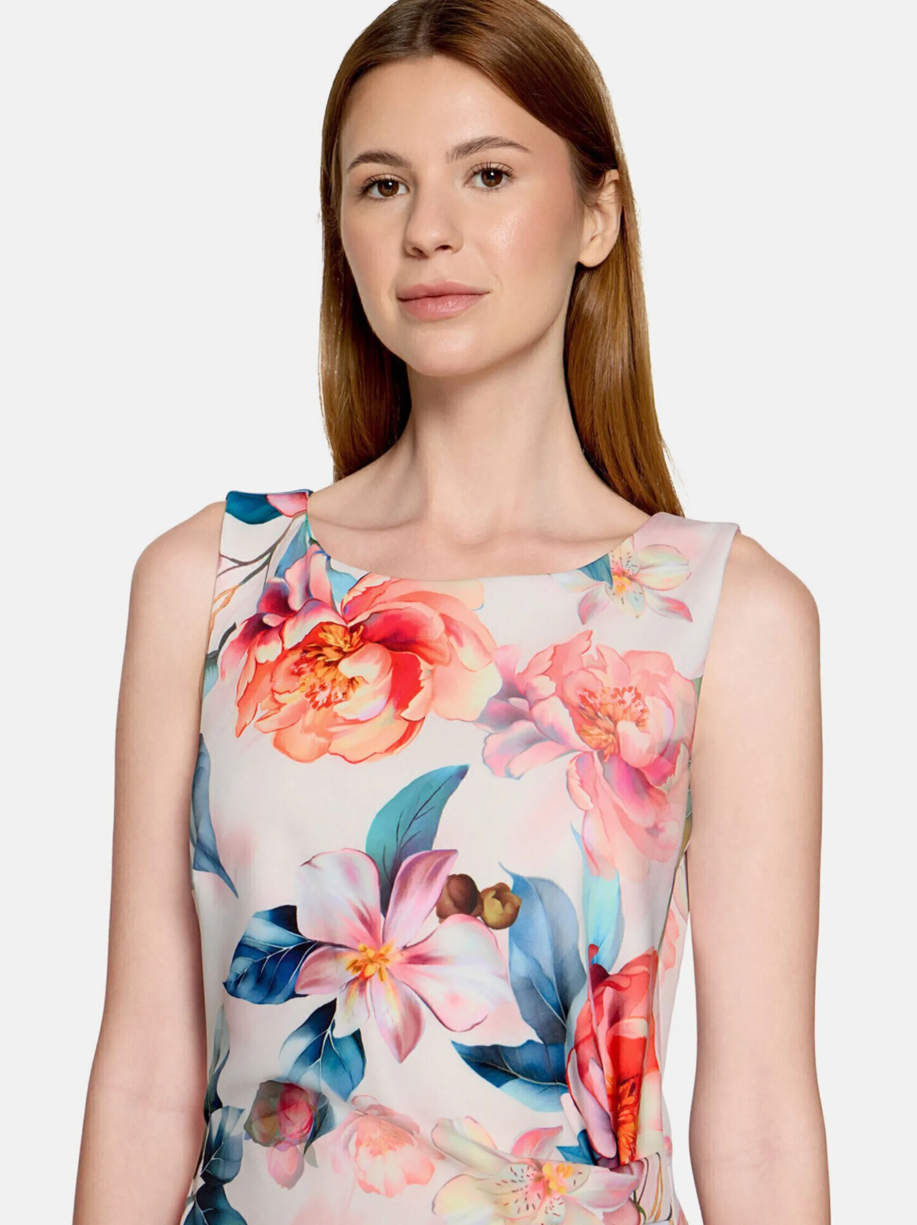 Vera Mont Damen Cocktailkleid in rosa mehrfarbig