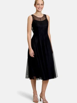 Vera Mont Damen Cocktailkleid in schwarz