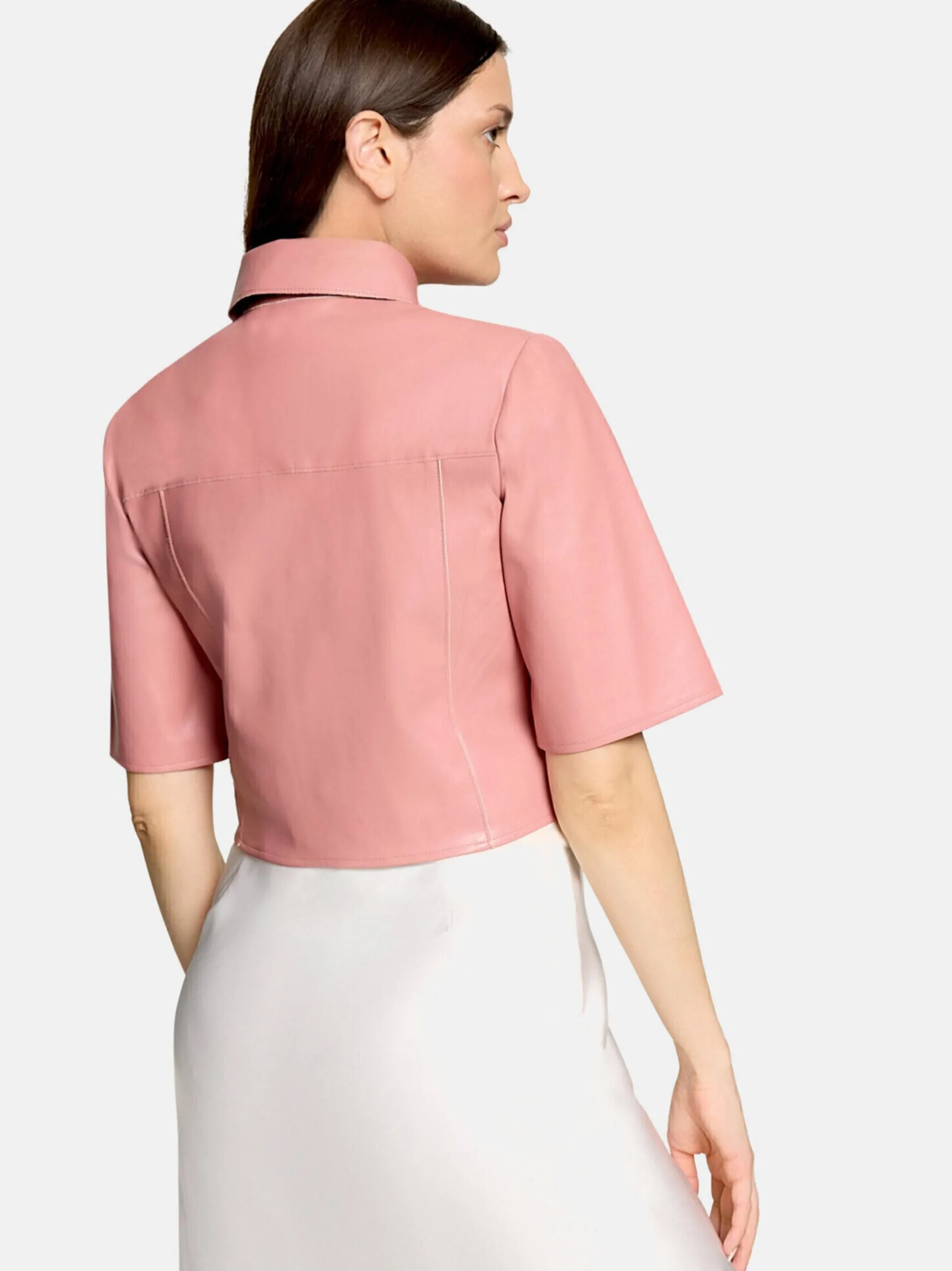Vera Mont Damen Kunstleder-Jacke in altrosa