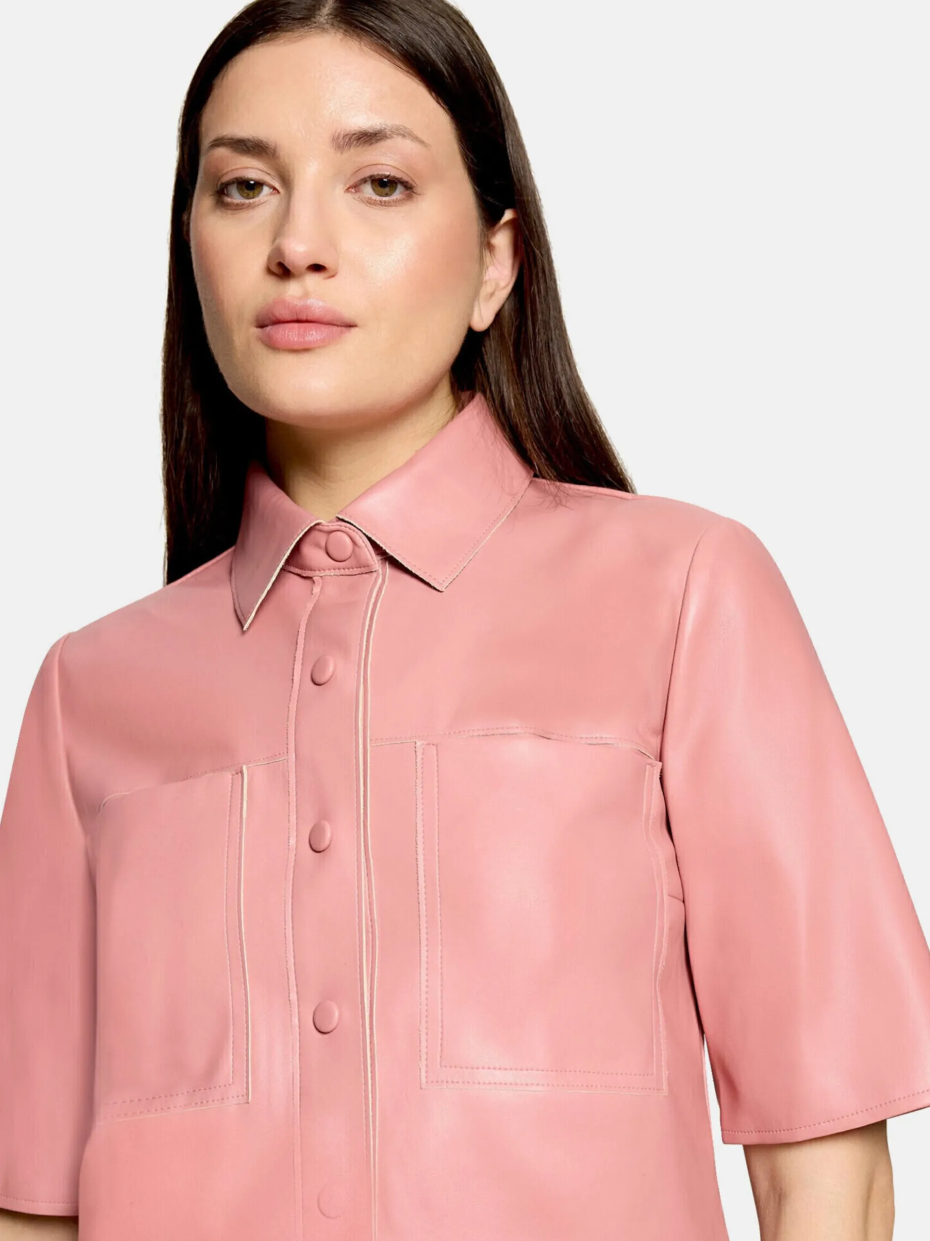 Vera Mont Damen Kunstleder-Jacke in altrosa