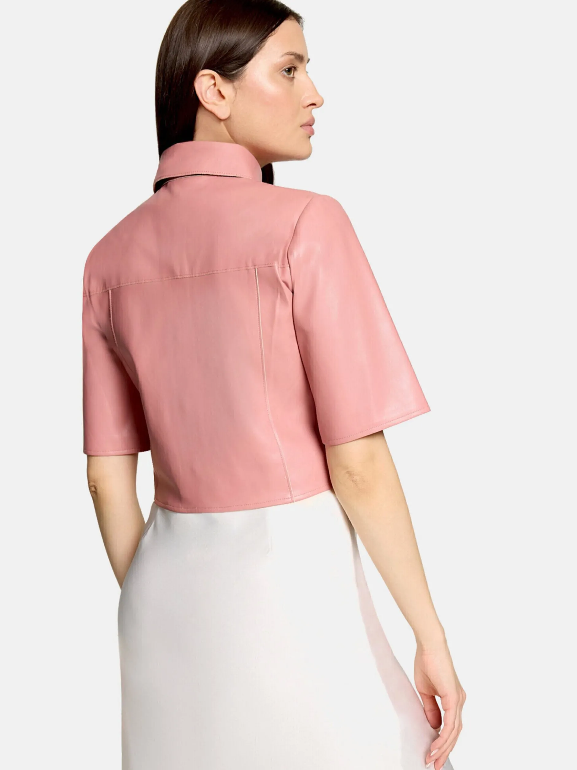 Vera Mont Damen Kunstleder-Jacke in altrosa