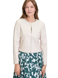 Vera Mont Damen Kunstlederjacke in beige