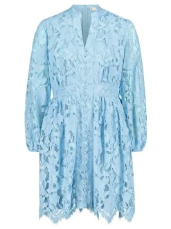 Vera Mont Damen Spitzenkleid in hellblau