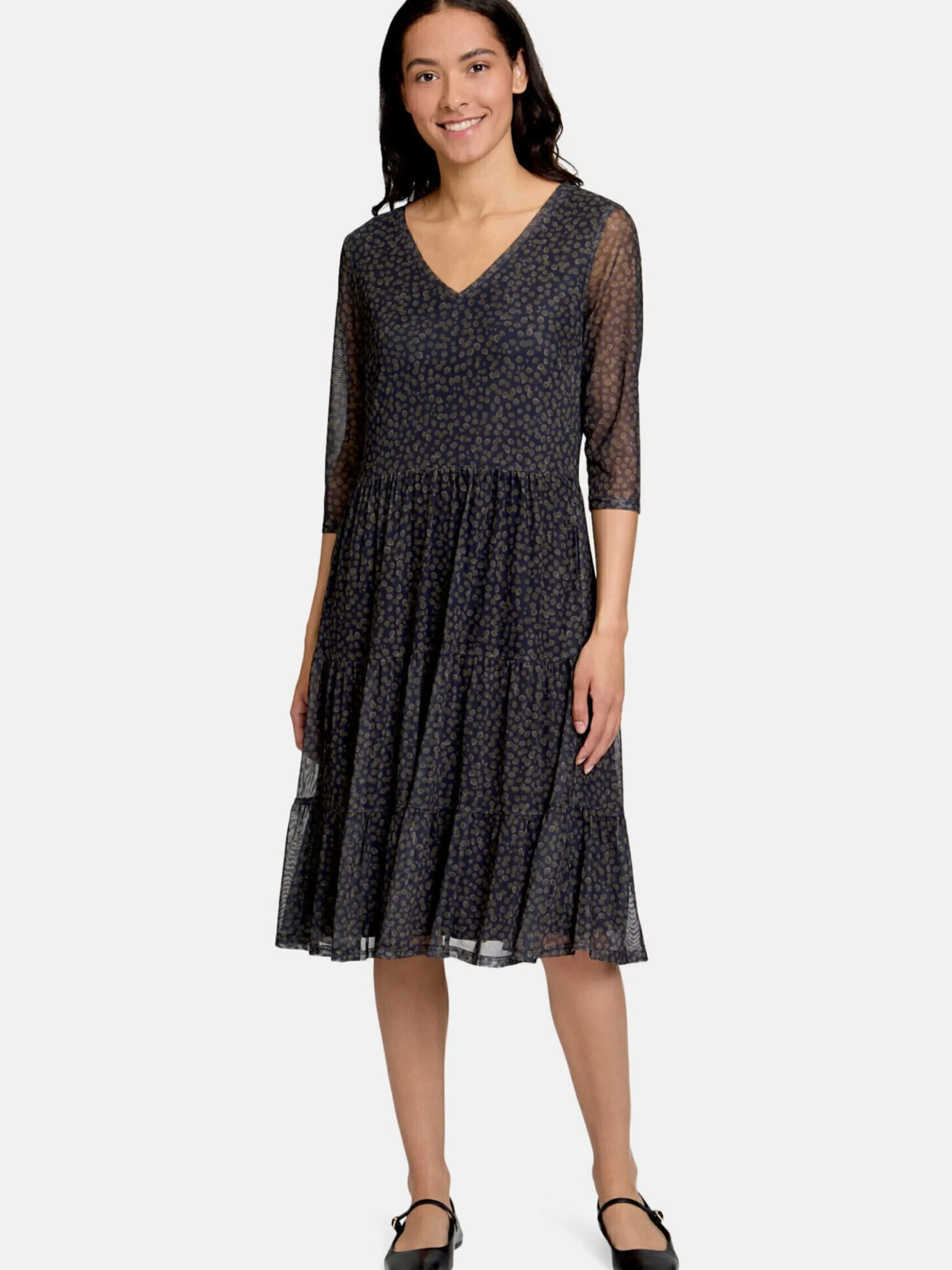 Vera Mont Damen Stufenkleid in mehrfarbig