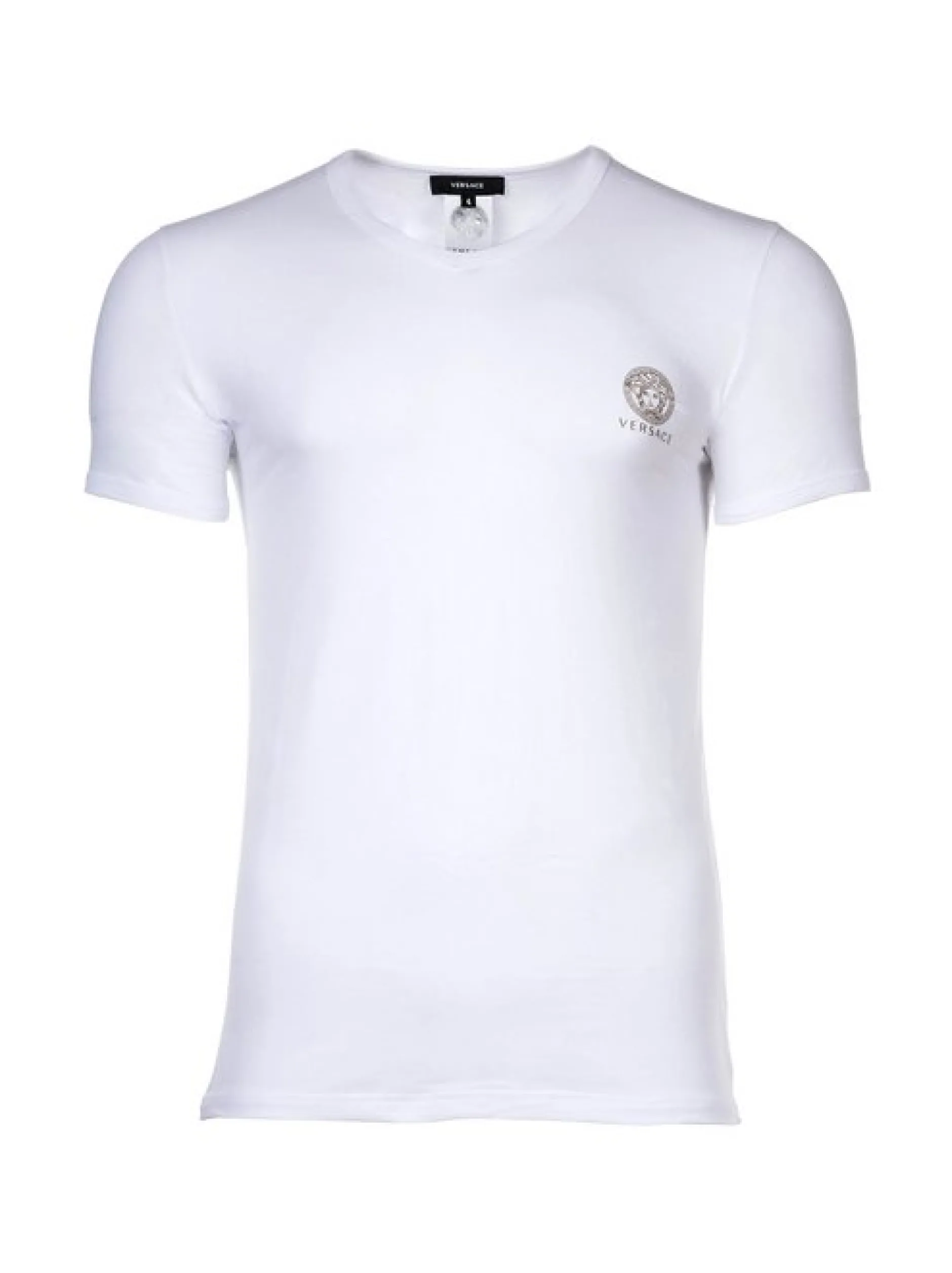 Versace Jeans Herren T-Shirt 1er Pack in weiß