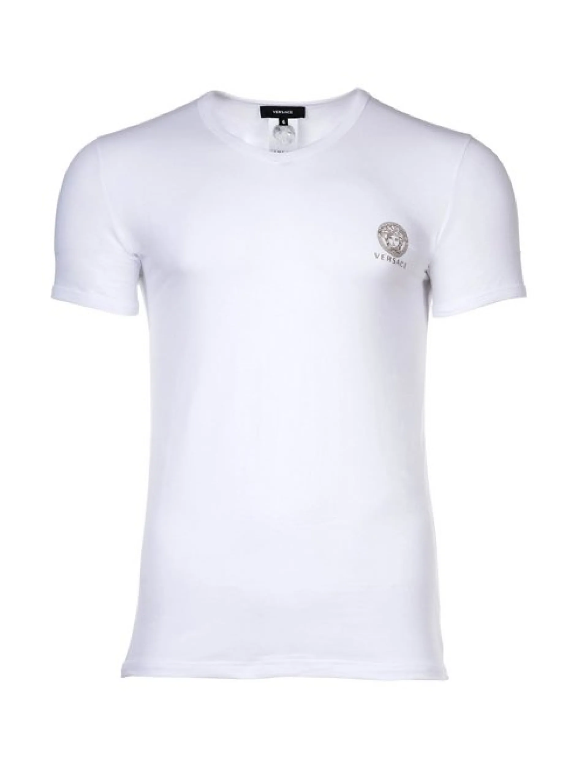 Versace Jeans Herren T-Shirt 1er Pack in weiß