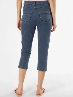 VG Damen Jeans in medium stone - Länge: verkürzt