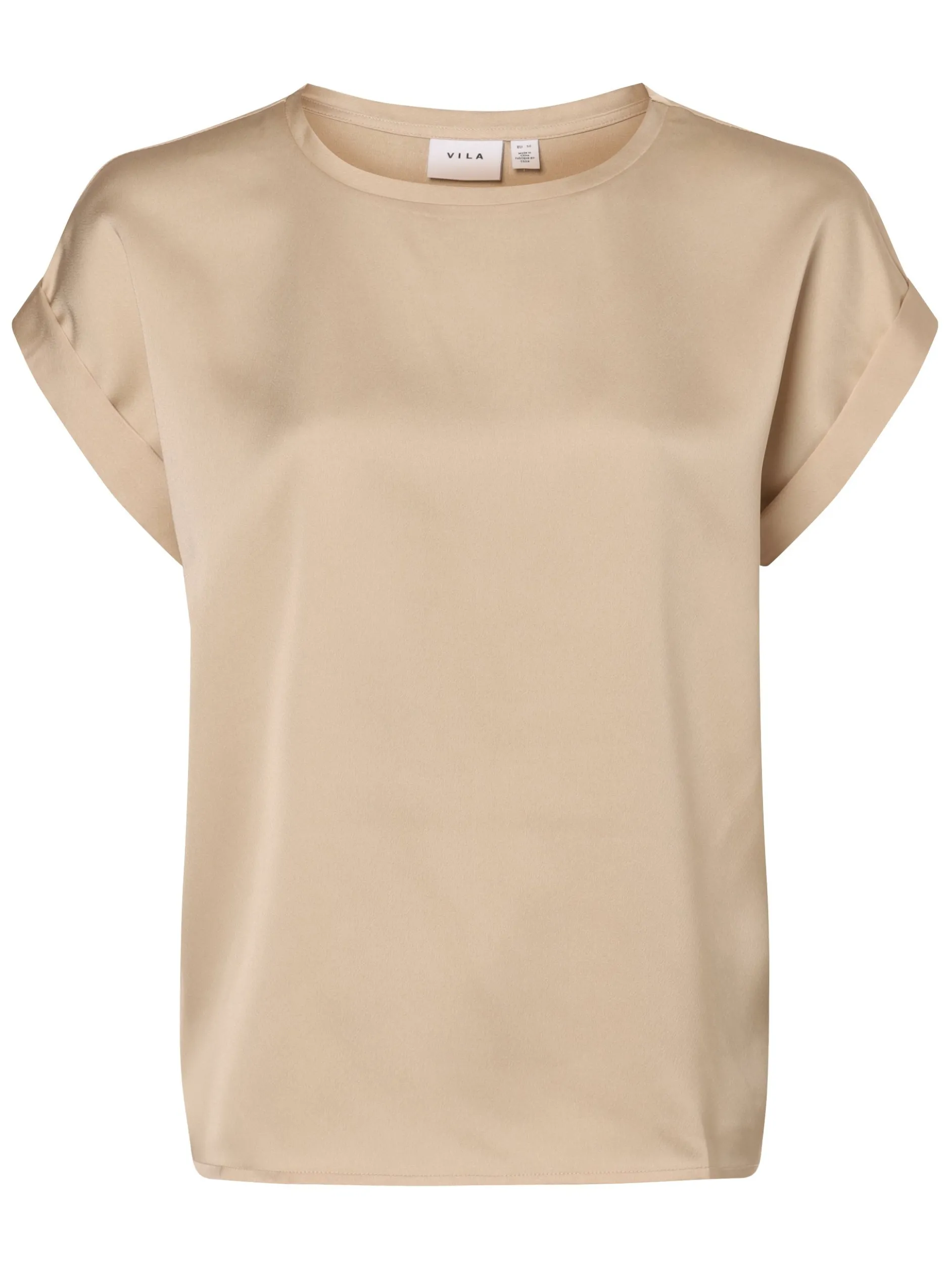 Vila Damen Blusenshirt - VIEllette in beige