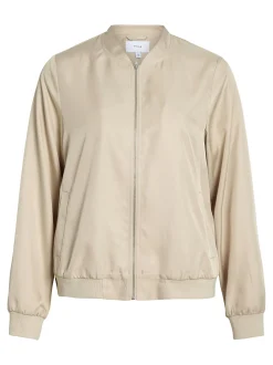 Vila Damen Jacke - Papaya in beige