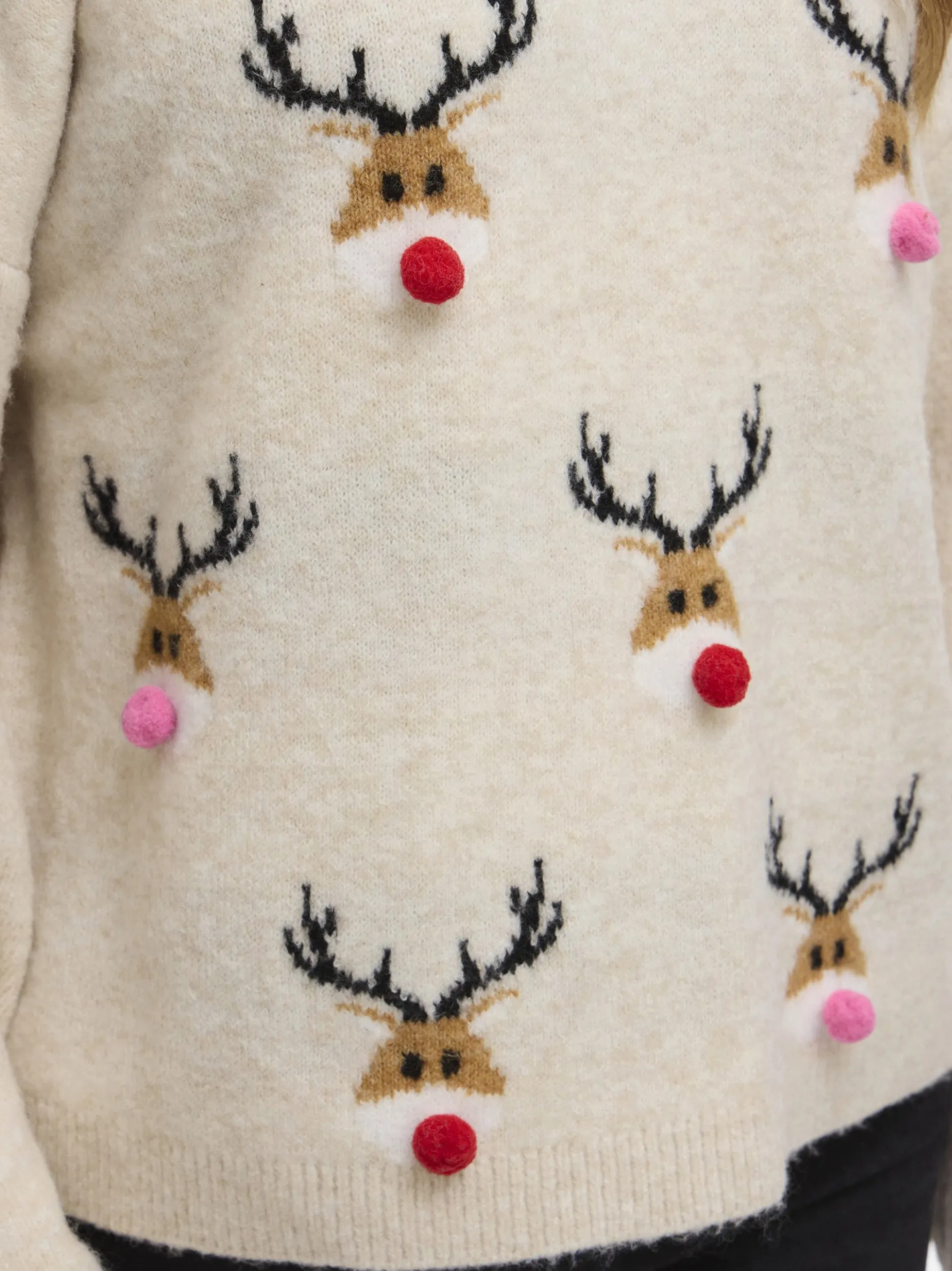 Vila Damen Pullover - VIMarcipel in beige braun