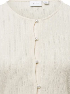 Vila Damen Strickjacke - VIAdalena in beige