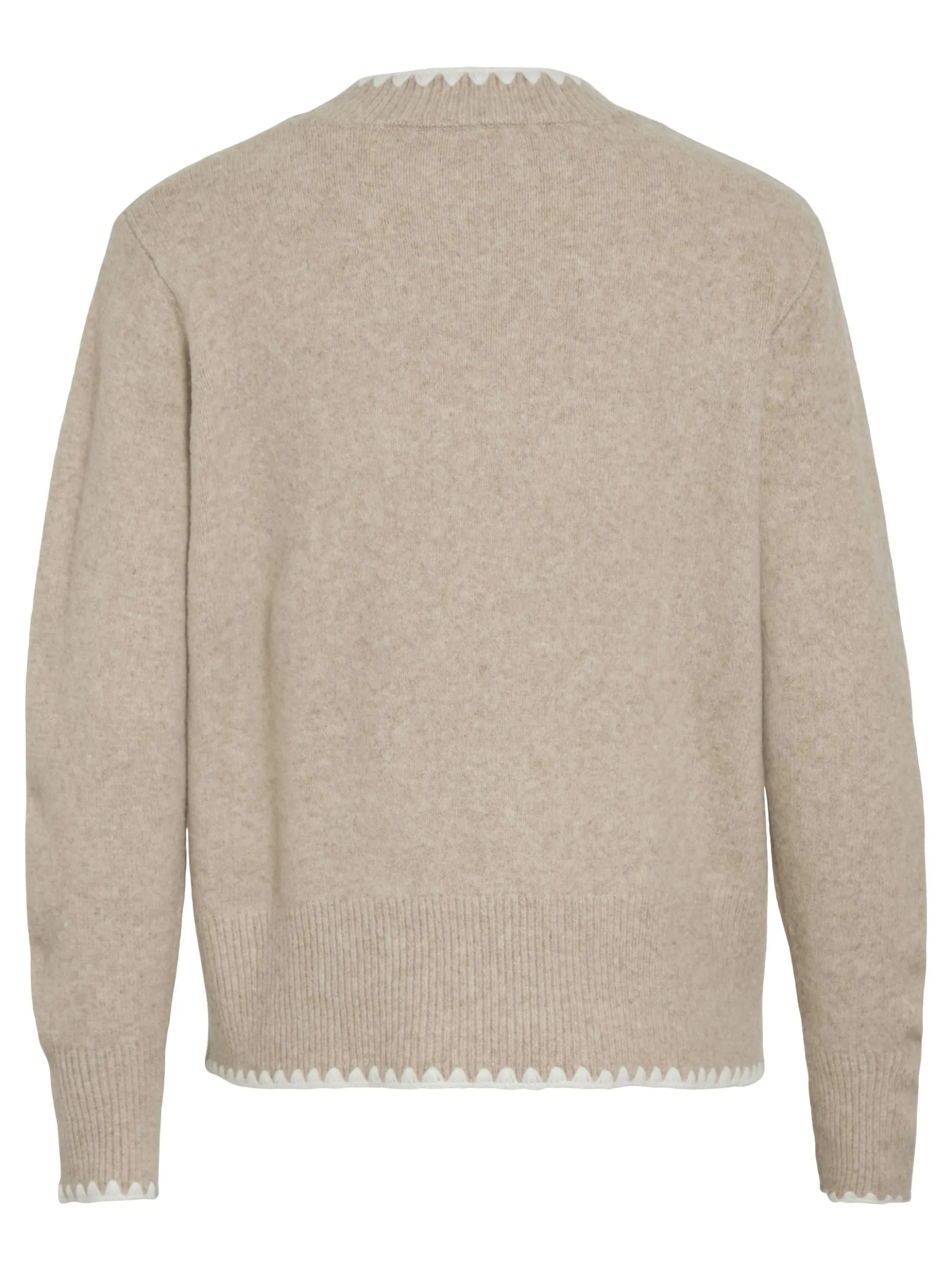 Vila Damen Strickpullover - VIHefna in beige