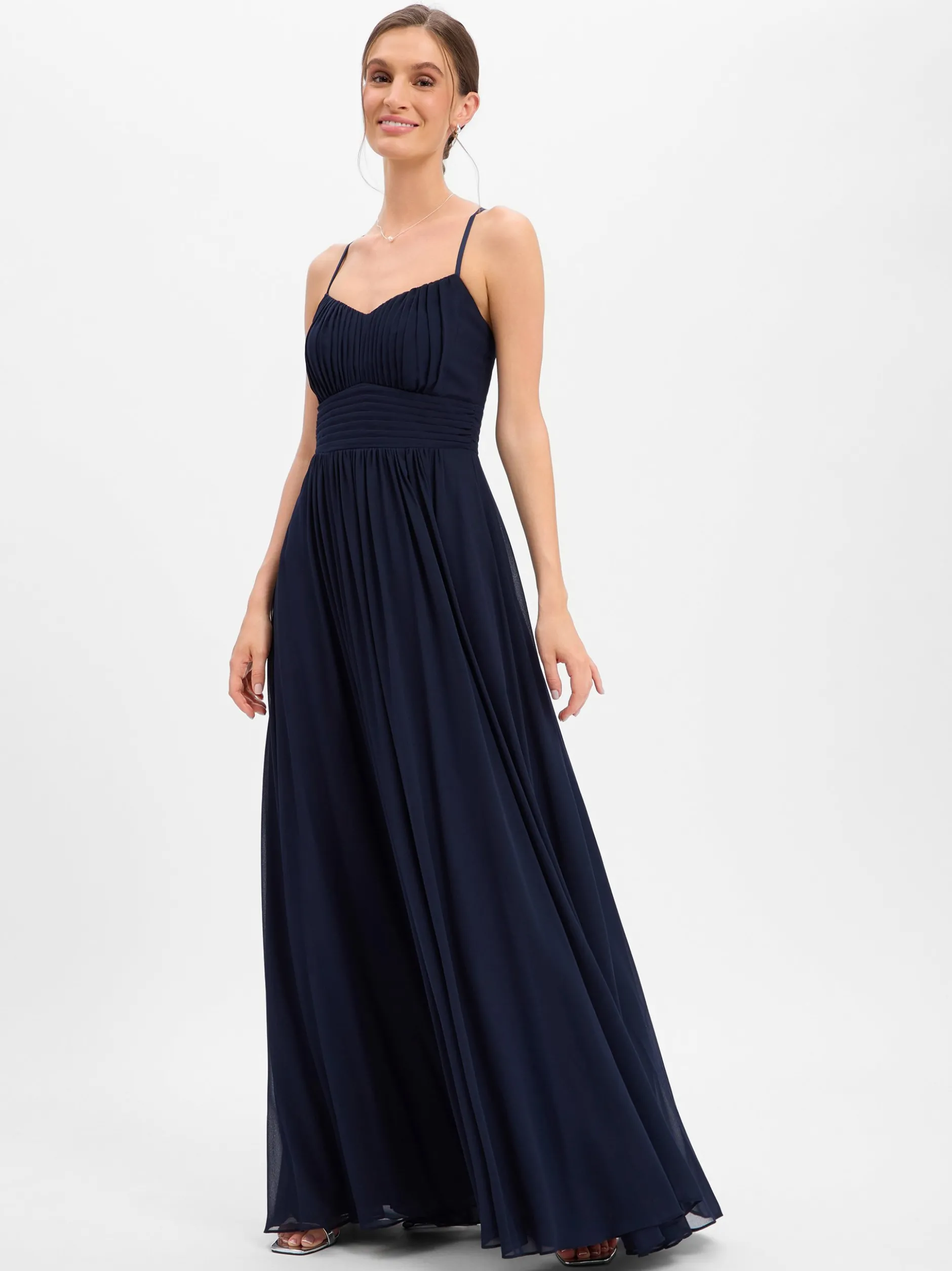 VM Damen Abendkleid in marine - Ausschnitt: V-Ausschnitt