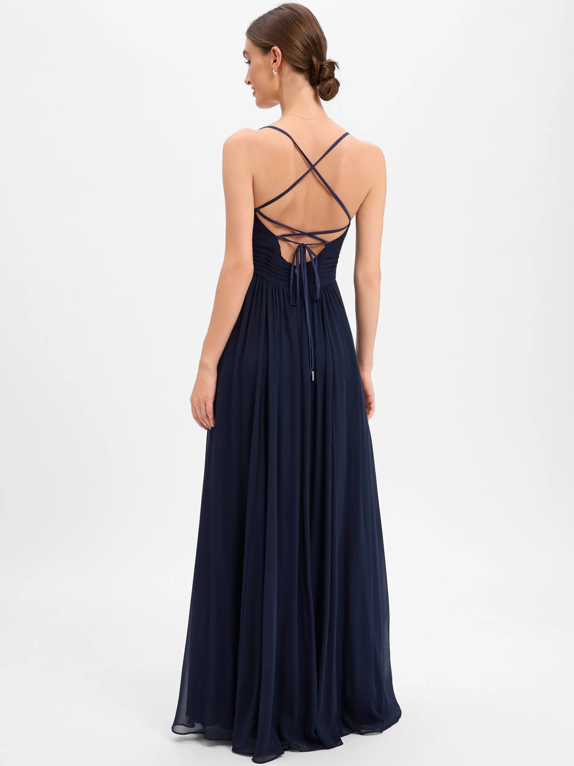 VM Damen Abendkleid in marine - Ausschnitt: V-Ausschnitt