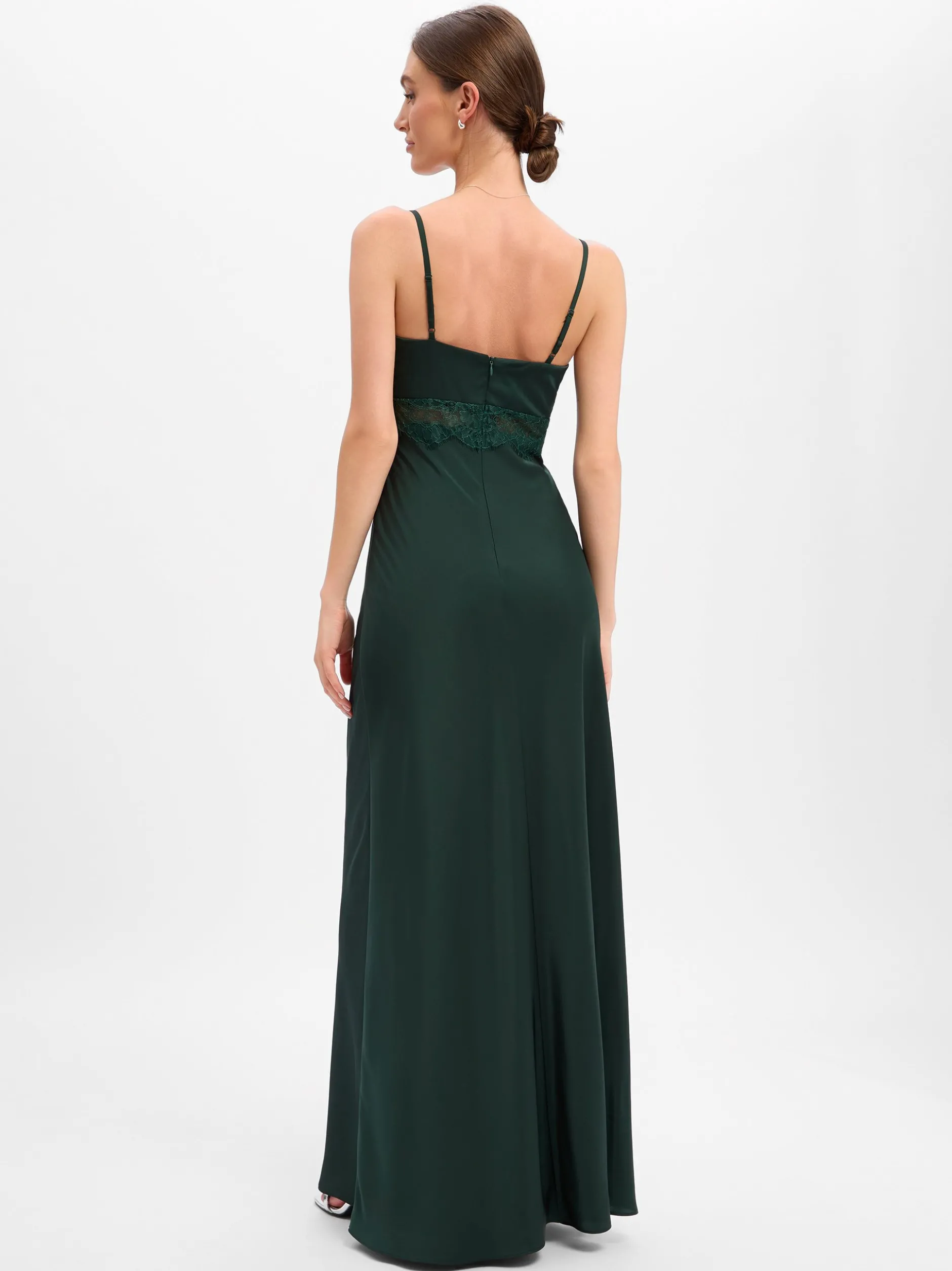 VM Damen Abendkleid in tanne - Ausschnitt: V-Ausschnitt