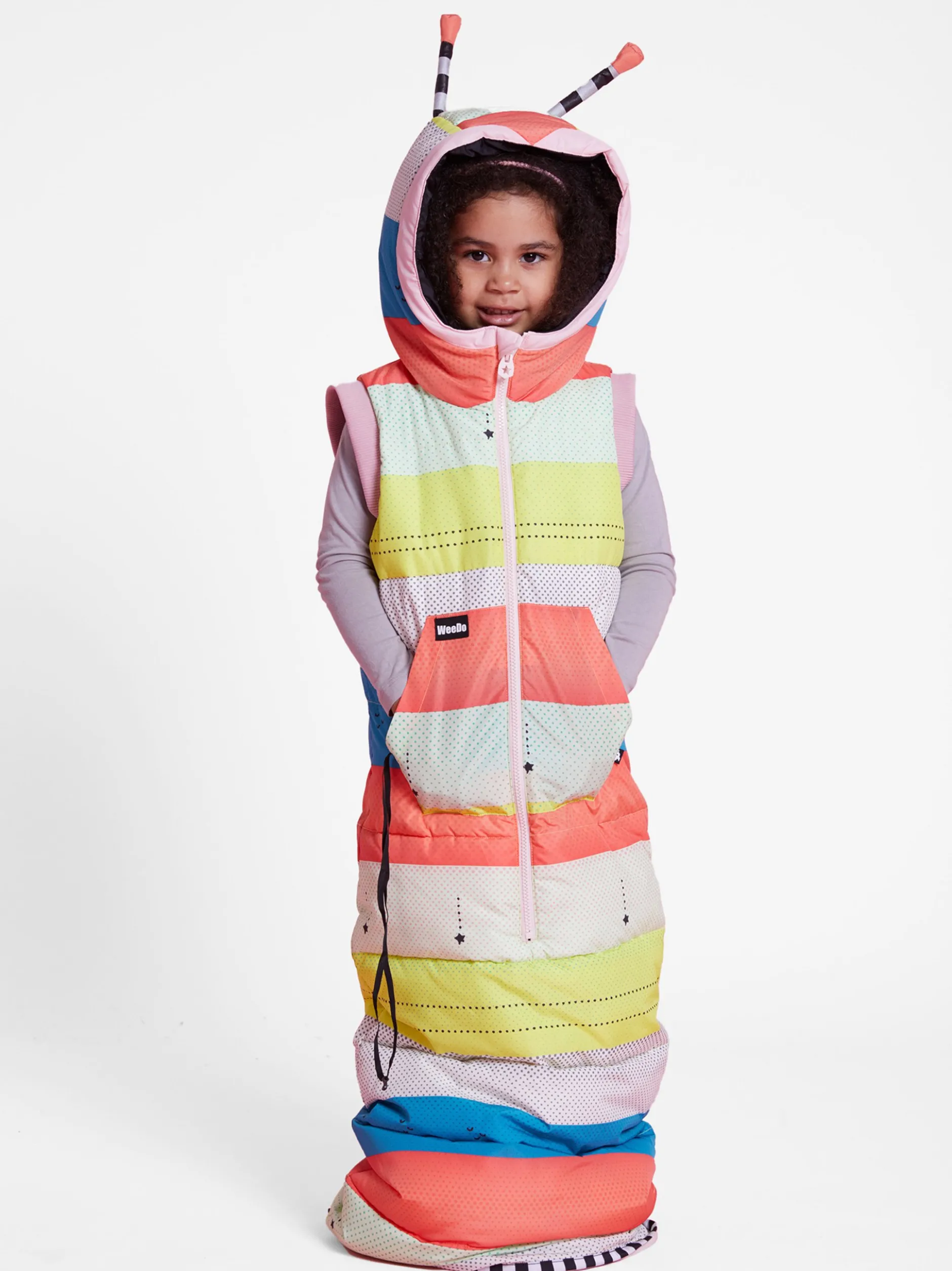 WeeDo Kinder Unisex Schlafsackweste in weiß