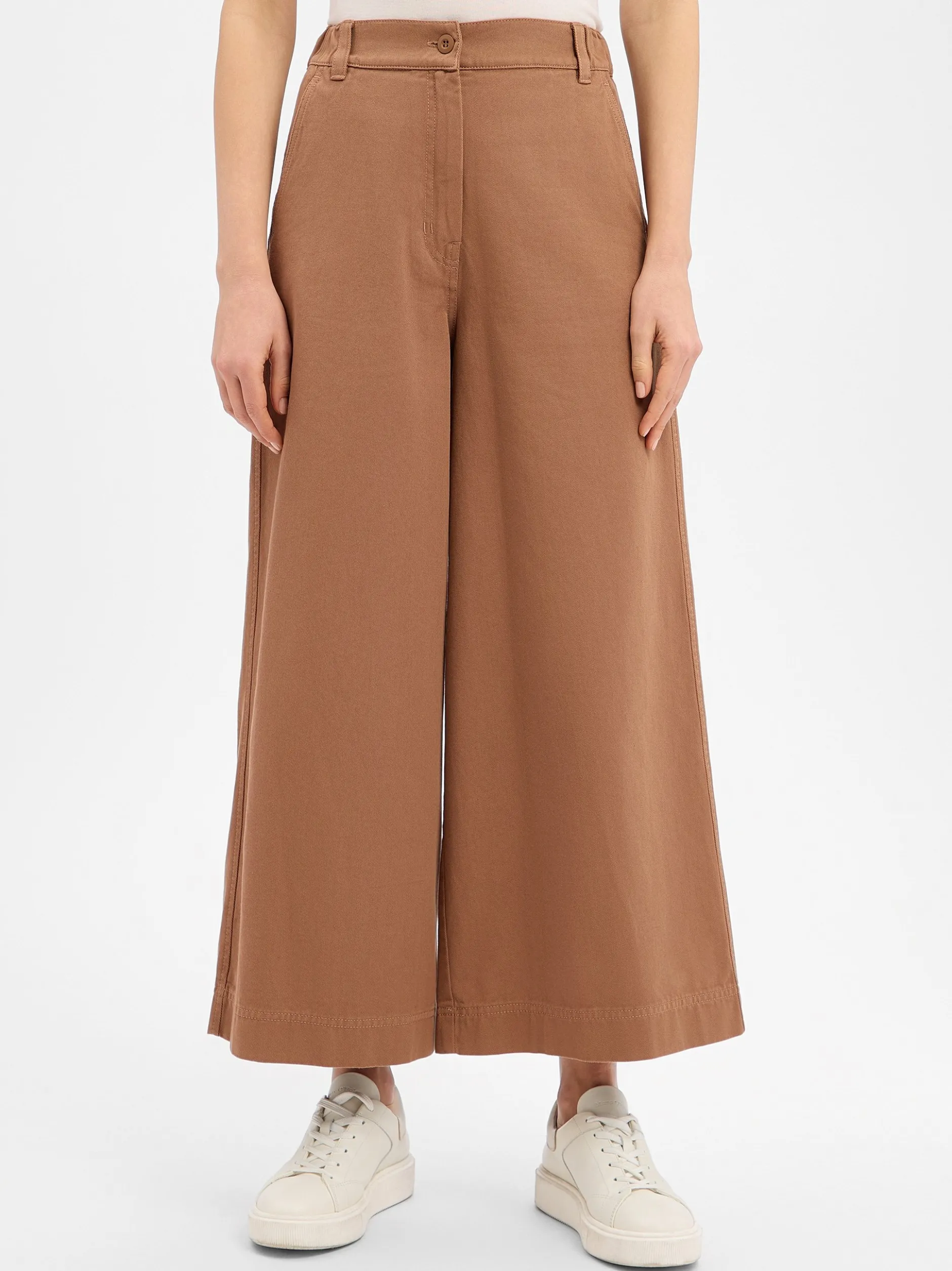 Weekend Max Mara Damen Hose in camel - Länge: verkürzt