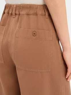 Weekend Max Mara Damen Hose in camel - Länge: verkürzt