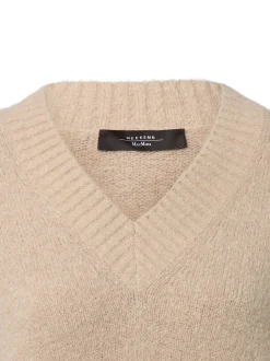 Weekend Max Mara Damen Strickpullover mit Alpaka-Anteil - Visita in sand