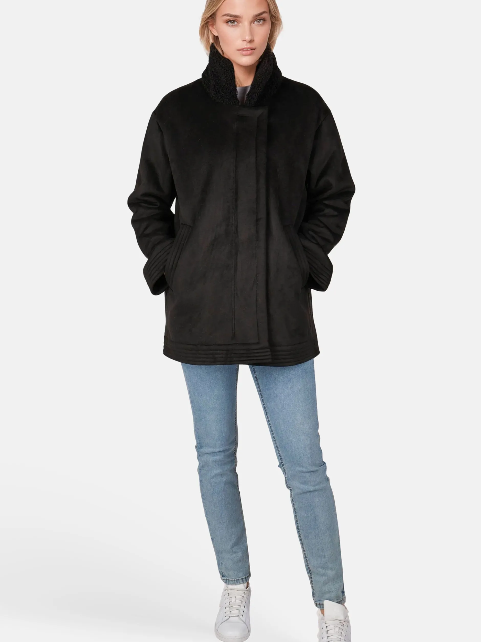 White Label Damen Jacke in schwarz