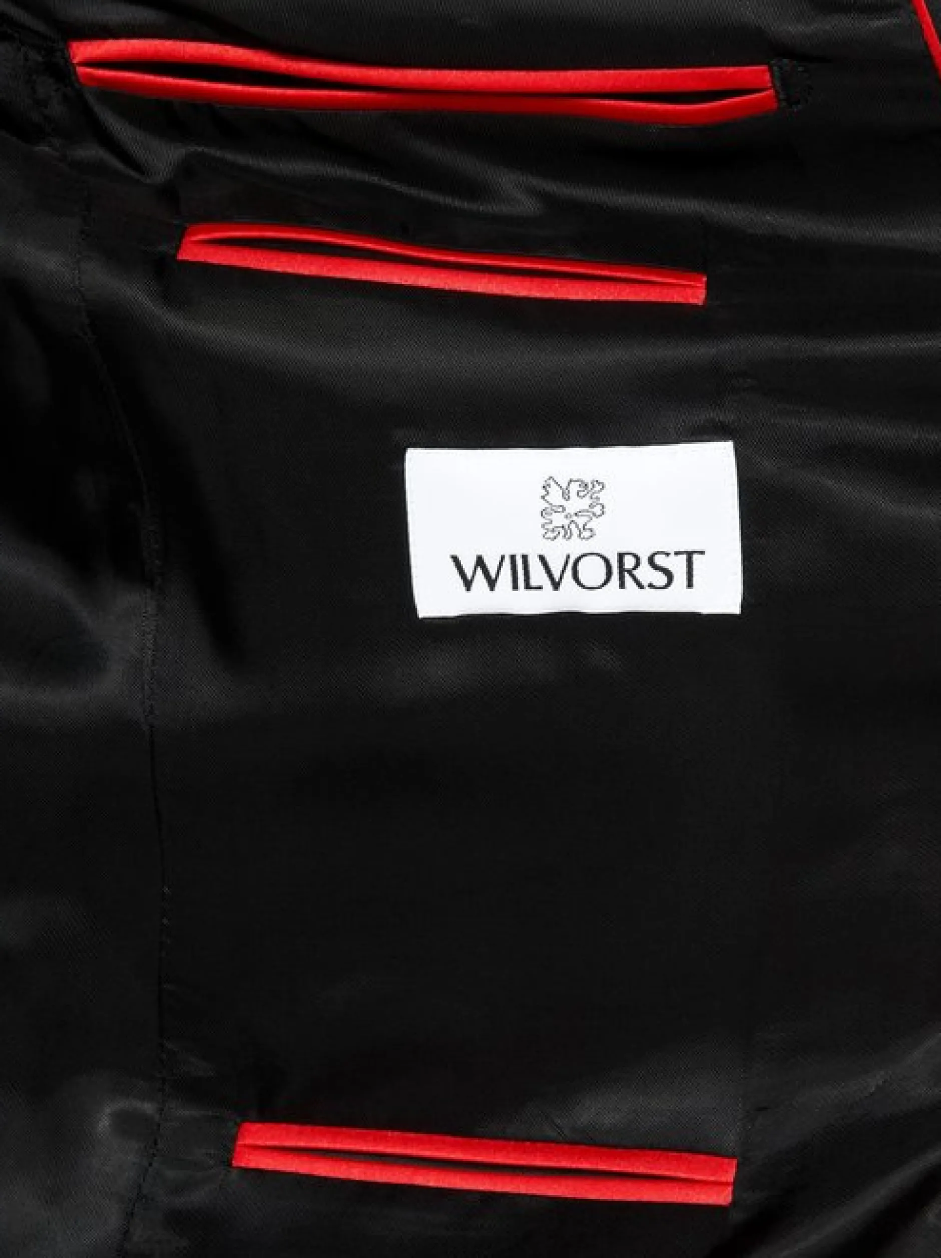 Wilvorst Herren Smoking-Sakko in schwarz