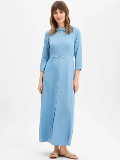 Y.A.S Damen Blusenkleid - YASSavanna in light stone