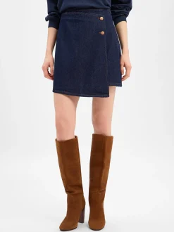 Y.A.S Damen Jeans-Minirock - Lisana in marine