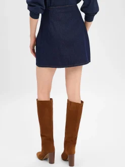 Y.A.S Damen Jeans-Minirock - Lisana in marine