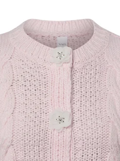 Y.A.S Damen Strickjacke - YASPalila in rosa