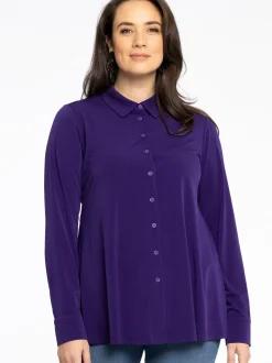YOEK Damen Bluse in lila