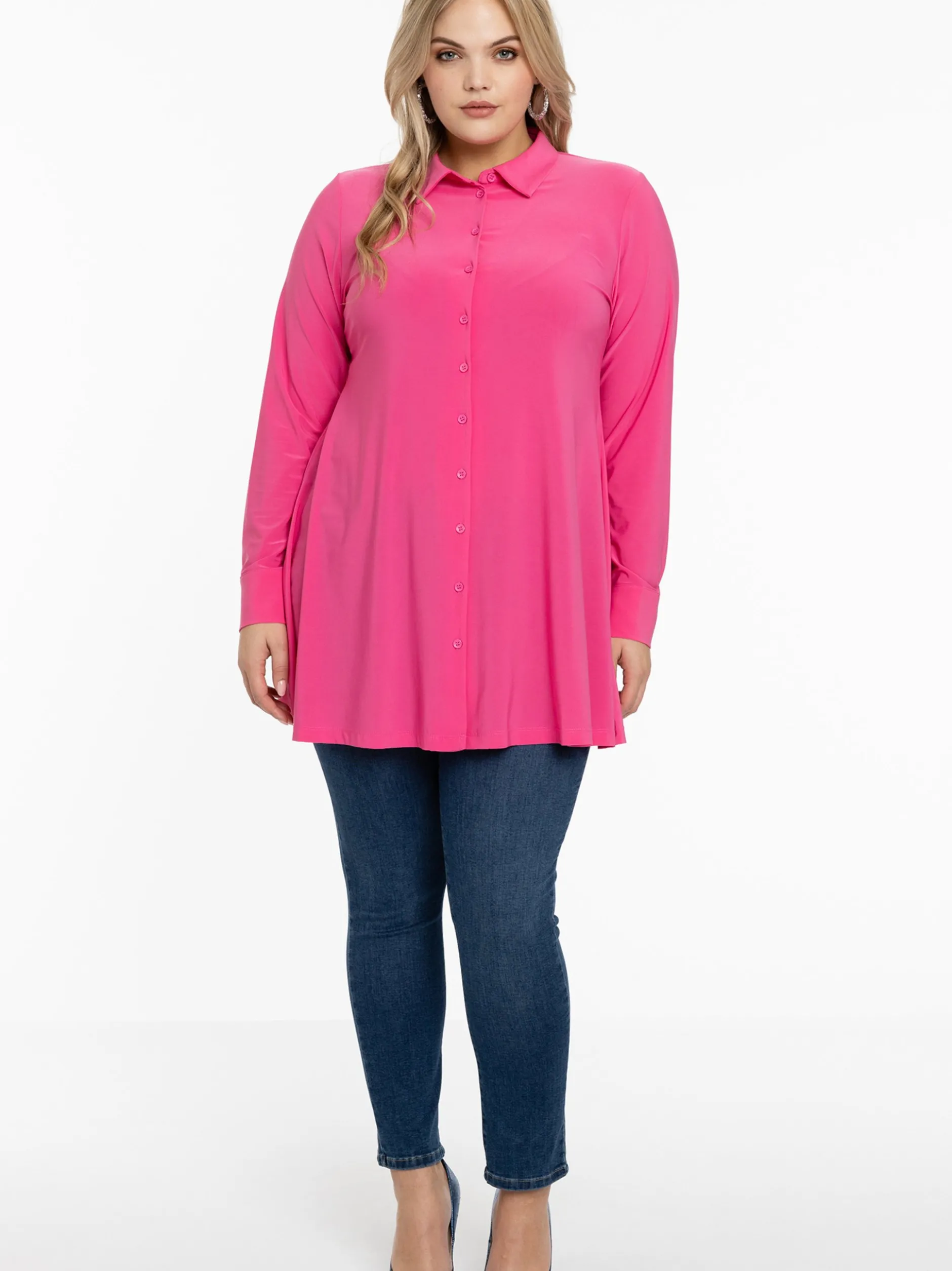 YOEK Damen Bluse in rosa