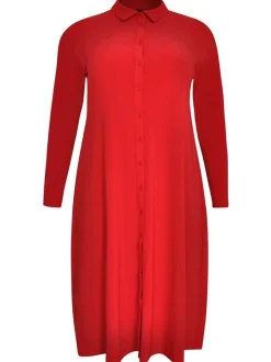 YOEK Damen Bluse in rot