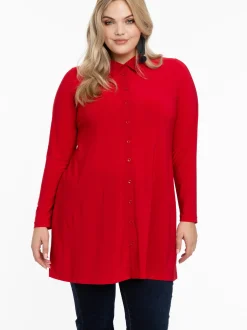 YOEK Damen Bluse in rot