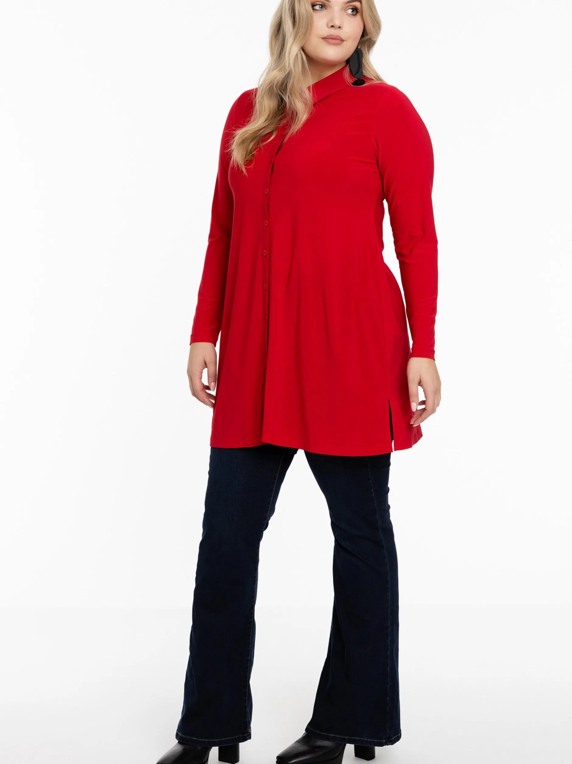 YOEK Damen Bluse in rot