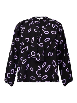 YOEK Damen Bluse in schwarz